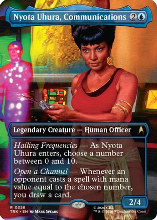 Nyota Uhura, Communications Officer (Borderless) (TRK-358) - Star Trek Foil