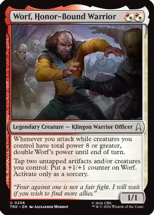 Worf, Honor-Bound Warrior (TRK-256) - Star Trek Foil