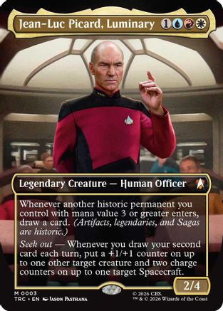 Jean-Luc Picard, Luminary (Borderless) (TRC-003) - Commander: Star Trek Foil