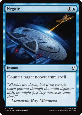 Negate (Surge Foil) (TRC-439) - Commander: Star Trek Foil