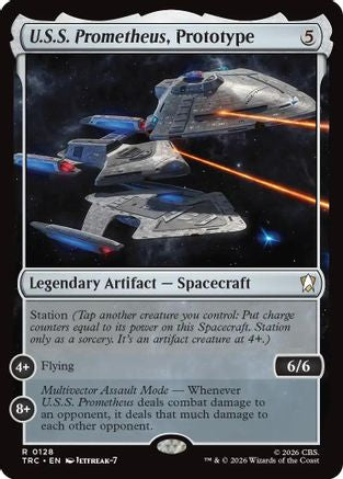 U.S.S. Prometheus, Prototype (Surge Foil) (TRC-128) - Commander: Star Trek Foil
