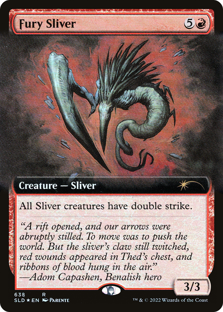 Fury Sliver (Extended Art) (SLD-638) - Secret Lair Drop: (Extended Art) Foil