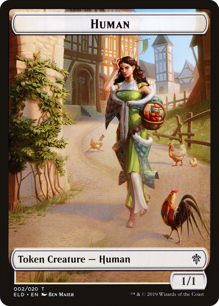 Human Token (ELD-002) - Throne of Eldraine Tokens Foil