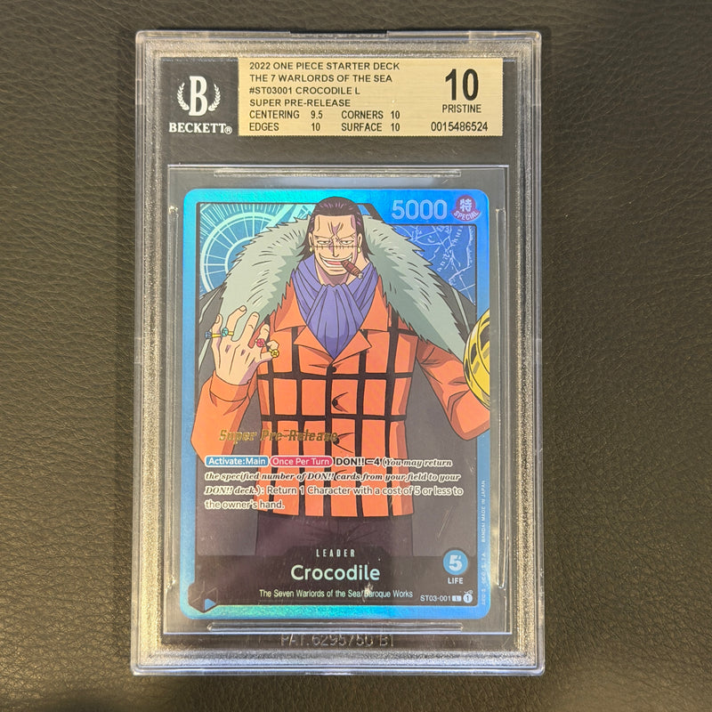 2022 One PIece Starter Deck The 7 Warlords of the Sea Crocodile Leader BECKETT 10