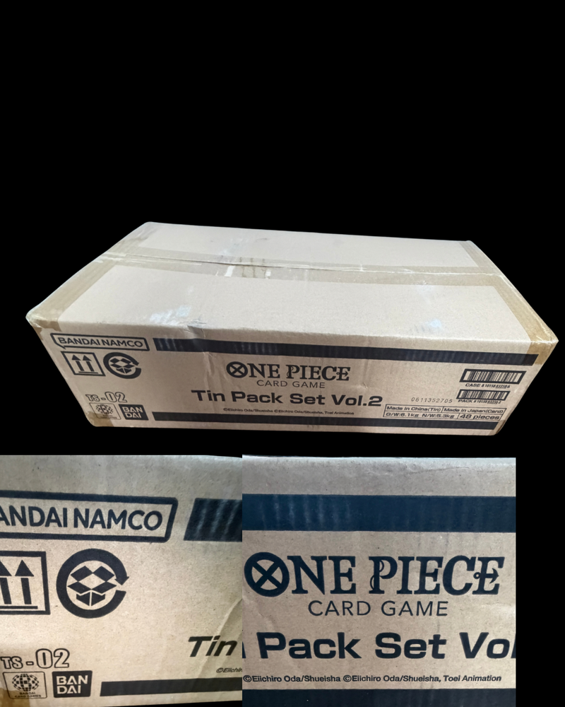 One Piece Card Game Tin Pack Set Vol.2 Display Case