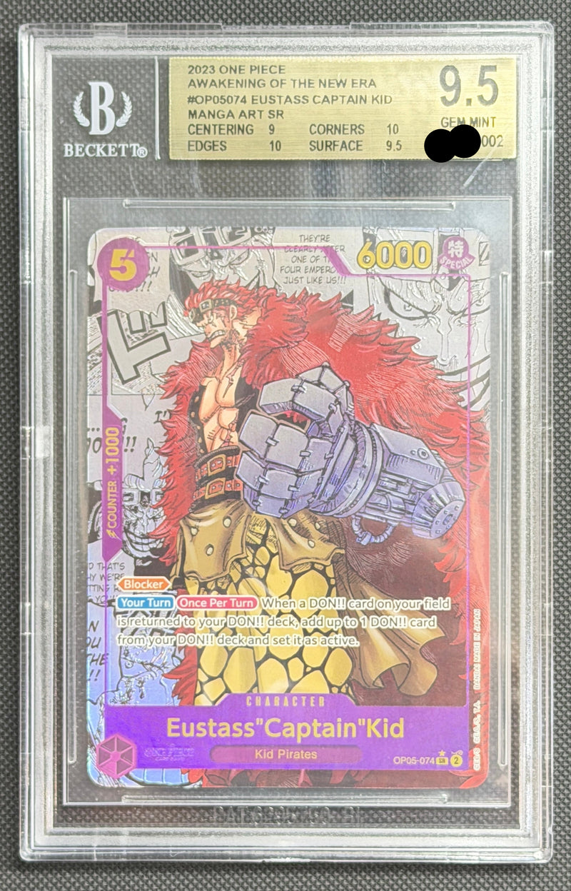 2023 One Piece Awakening of the New Era #OP05074 Eustass Captain Kid Manga Art SR BGS9.5