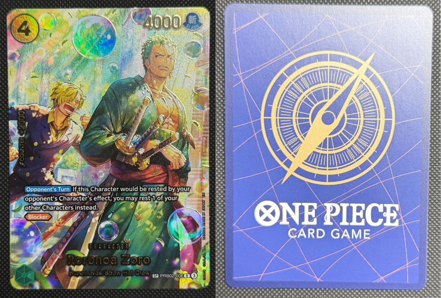 Roronoa Zoro - PRB02-006 (SP) (Alternate Art)