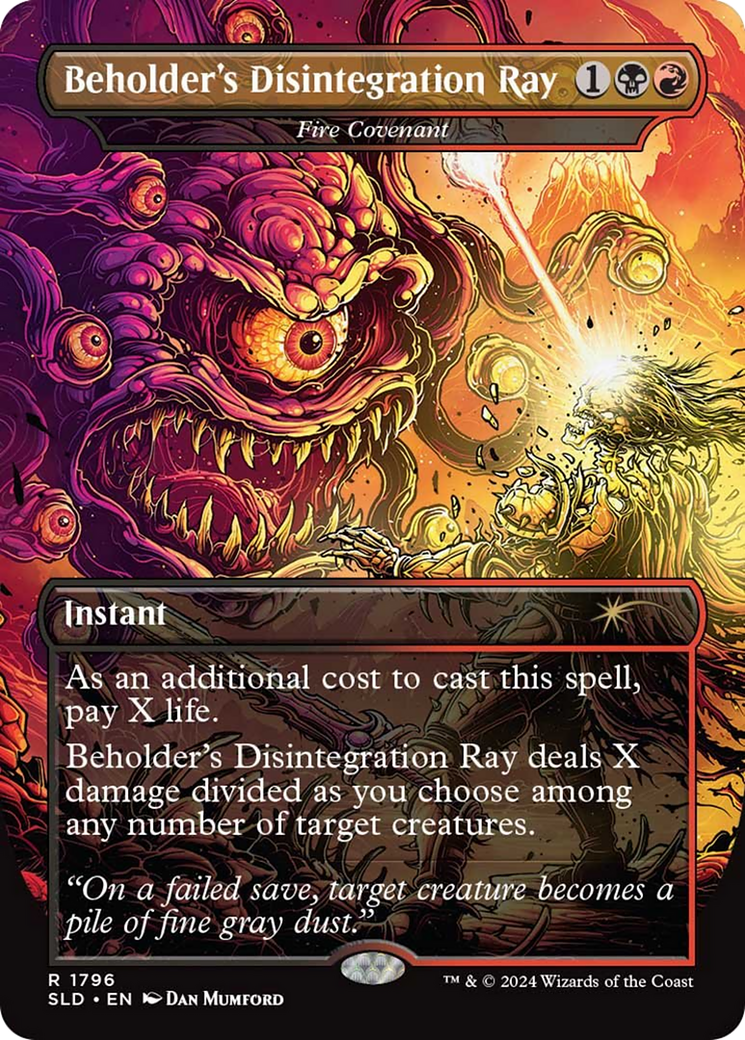 Beholder's Disintegration Ray - Fire Covenant [Secret Lair Drop Series]