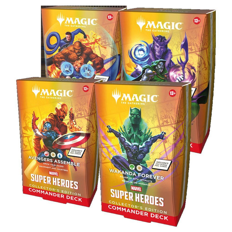Magic Marvel Super Heroes Collector Commander Deck (Set of 4) - ETA EARLY JULY 2026