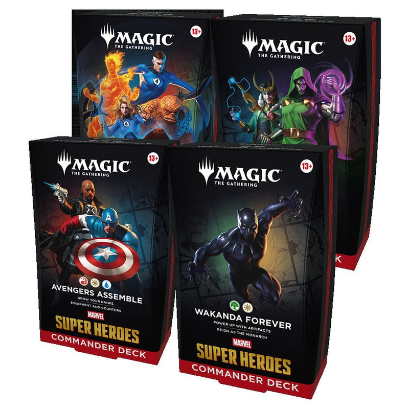 Magic Marvel Super Heroes Commander Deck (Set of 4) - ETA EARLY JULY 2026