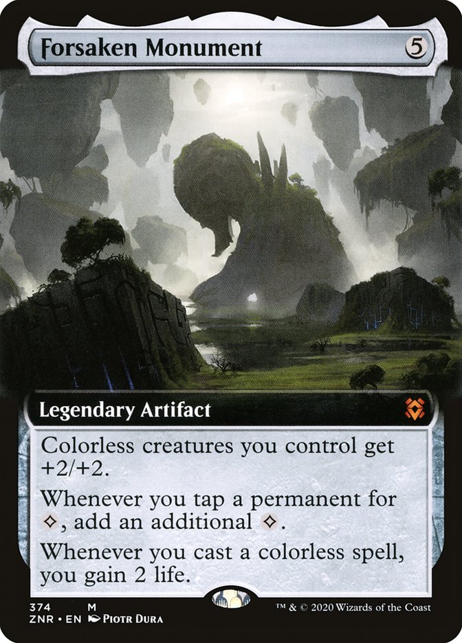 Forsaken Monument (Extended Art) [Zendikar Rising]