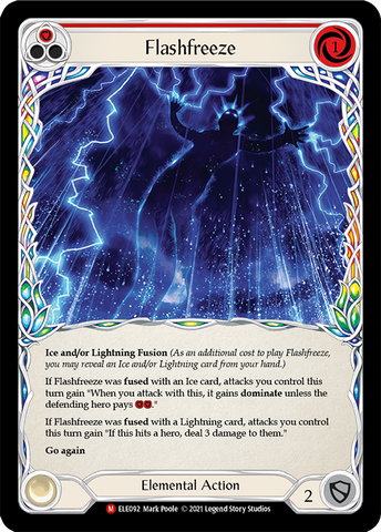 Flashfreeze [ELE092] (Tales of Aria)  1st Edition Rainbow Foil