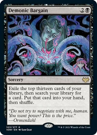 Demonic Bargain (Promo Pack) [Innistrad: Crimson Vow Promo Pack]